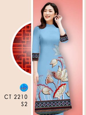 Vải Áo Dài Hoa In 3D AD CT2210 23